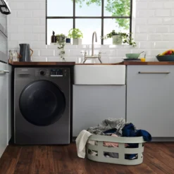 Samsung WD80TA046BX 8kg/5kg Freestanding Condenser Washer Dryer - Graphite -Prime Kitchen samsung wd80ta046bx 8kg 5kg freestanding condenser washer dryer graphite8806090608476 09c bq