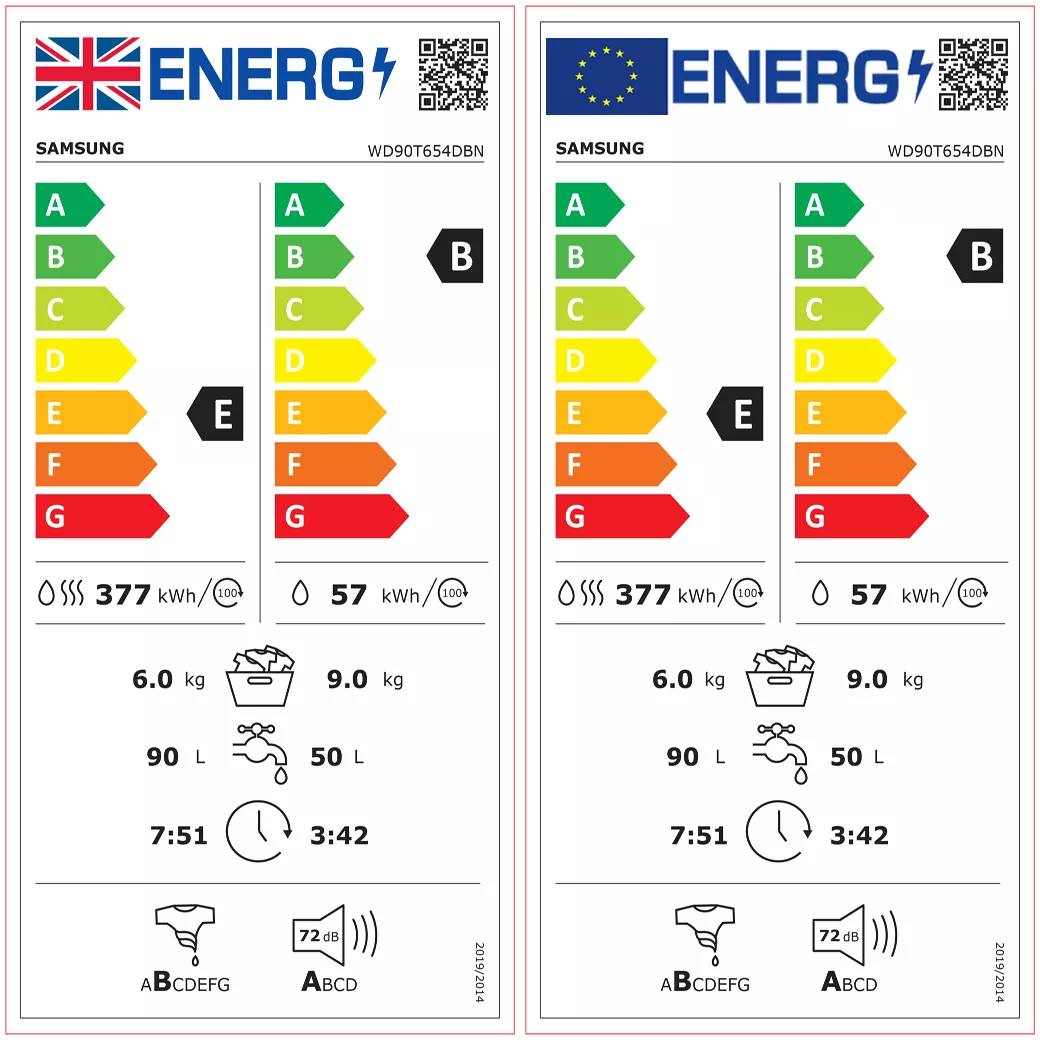 Samsung WD90T654DBN_GH 9kg/6kg Freestanding Condenser Washer Dryer - Graphite 5 Samsung WD90T654DBN_GH 9kg/6kg Freestanding Condenser Washer Dryer - Graphite - Image 3
