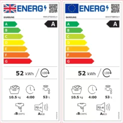 Samsung WW10T684DLH 10kg Freestanding 1400rpm Washing Machine - White -Prime Kitchen samsung ww10t684dlh 10kg freestanding 1400rpm washing machine white8806090608650 EUP EN