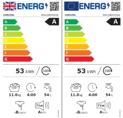 Samsung WW11BB944DGB_BK 11kg Freestanding 1400rpm Washing Machine - Black -Prime Kitchen samsung ww11bb944dgb bk 11kg freestanding 1400rpm washing machine black8806094597899 EUP EN
