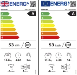 Samsung WW11BBA046AB_BK 11kg Freestanding 1400rpm Washing Machine - Black -Prime Kitchen samsung ww11bba046ab bk 11kg freestanding 1400rpm washing machine black8806094597974 EUP EN