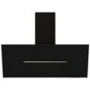 SHY-BLK-90 Tempered Glass Chimney Cooker Hood (W)89.8cm - Black -Prime Kitchen shy blk 90 tempered glass chimney cooker hood w 89 8cm black8020283049918 01c bq