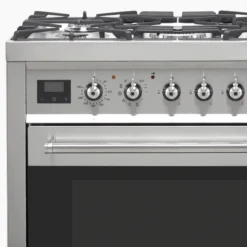 Smeg C7GPX9_SS 60cm Single Electric & Gas Cooker With Gas Hob - Stainless Steel -Prime Kitchen smeg c7gpx9 ss 60cm single electric gas cooker with gas hob stainless steel8017709272616 02c bq