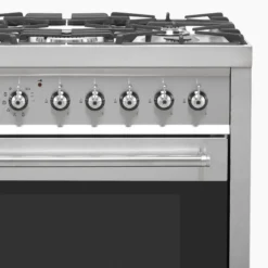 Smeg C7GPX9_SS 60cm Single Electric & Gas Cooker With Gas Hob - Stainless Steel -Prime Kitchen smeg c7gpx9 ss 60cm single electric gas cooker with gas hob stainless steel8017709272616 03c bq