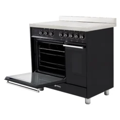 Smeg C92IPBL9-1 Freestanding Electric Range Cooker With Induction Hob - Black -Prime Kitchen smeg c92ipbl9 1 freestanding electric range cooker with induction hob black8017709268398 04c bq