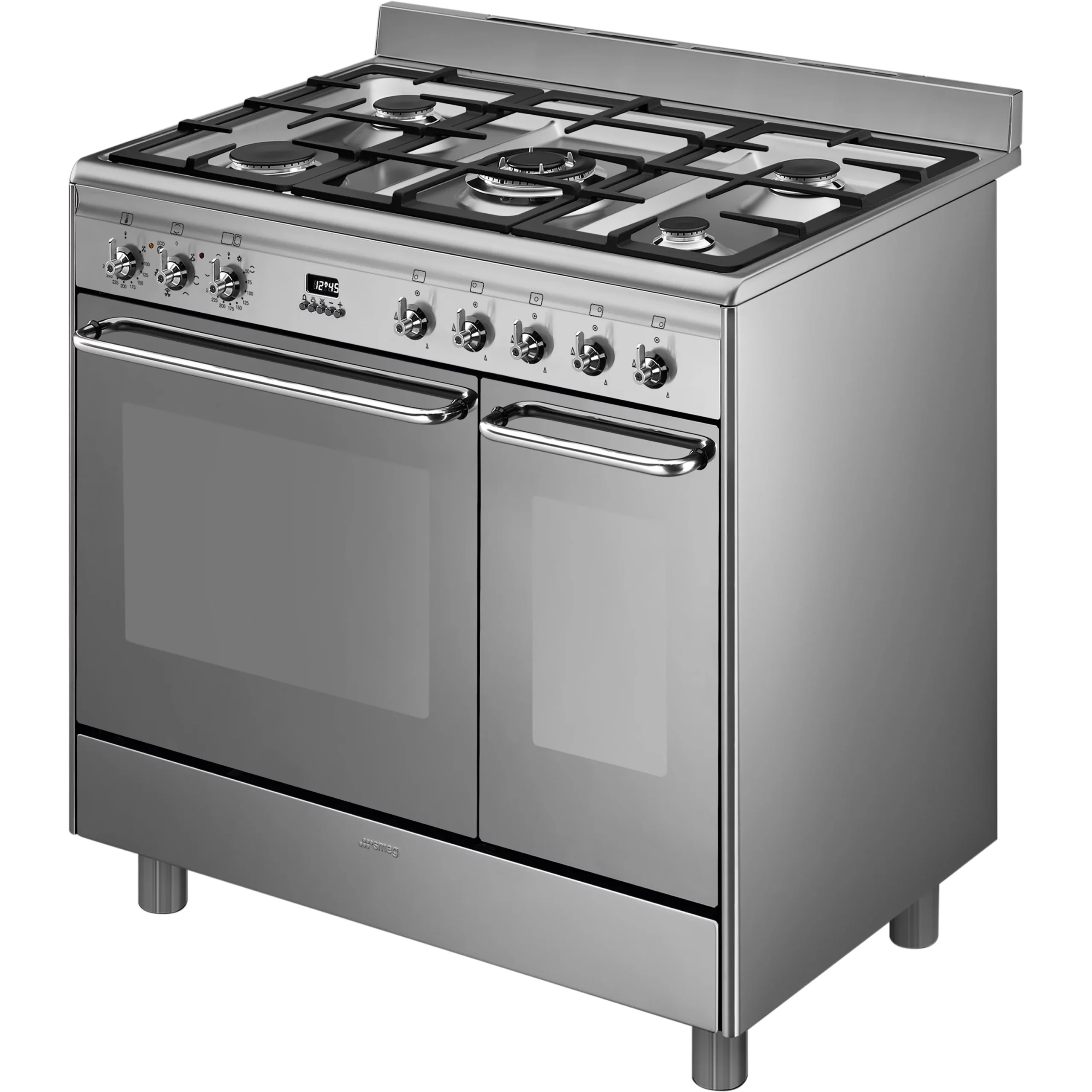 Smeg CG92X9 Freestanding Electric & Gas Range Cooker With Gas Hob 4 Smeg CG92X9 Freestanding Electric & Gas Range Cooker With Gas Hob - Image 2
