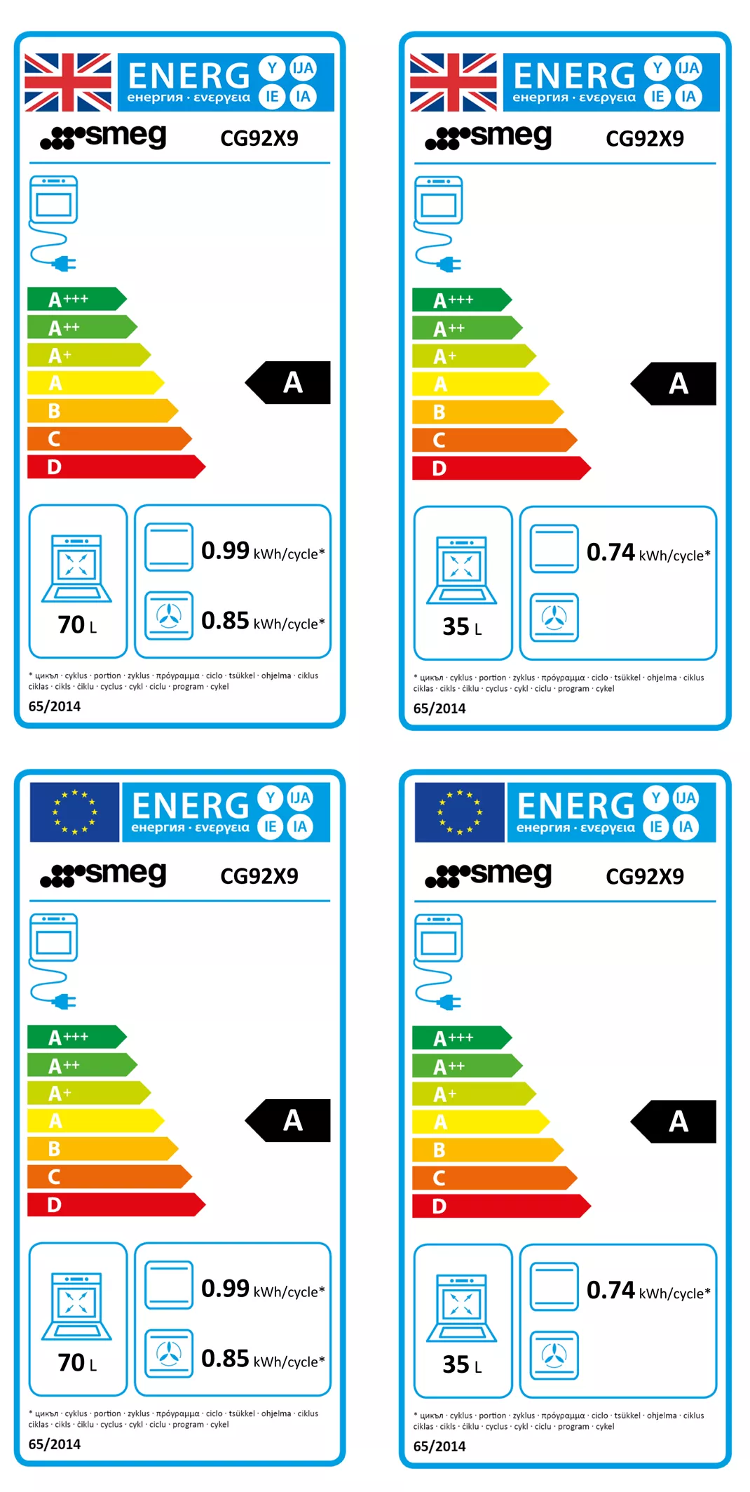 Smeg CG92X9 Freestanding Electric & Gas Range Cooker With Gas Hob 8 Smeg CG92X9 Freestanding Electric & Gas Range Cooker With Gas Hob - Image 6