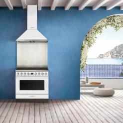 Smeg CPF9GPWH_WH Freestanding Electric & Gas Range Cooker With Gas Hob - White 8 Smeg CPF9GPWH_WH Freestanding Electric & Gas Range Cooker With Gas Hob - White -Prime Kitchen smeg cpf9gpwh wh freestanding electric gas range cooker with gas hob white8017709229399 01i bq