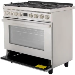 Smeg CPF9GPX Freestanding Electric & Gas Range Cooker With Gas Hob 14 Smeg CPF9GPX Freestanding Electric & Gas Range Cooker With Gas Hob -Prime Kitchen smeg cpf9gpx freestanding electric gas range cooker with gas hob8017709225780 03c bq