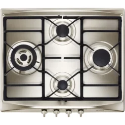 Smeg Cucina SR264XGH2_SS 4 Burner Metal Gas Hob (W)600mm - Stainless Steel