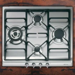 Smeg Cucina SR60GHS_SS 60cm Gas Hob -Prime Kitchen smeg cucina sr60ghs ss 60cm gas hob8017709179526 07i bq