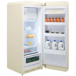 Smeg FAB28RCR5UK_CR Freestanding Fridge With Ice Box - Cream -Prime Kitchen smeg fab28rcr5uk cr freestanding fridge with ice box cream8017709299101 02c bq