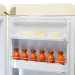 Smeg FAB28RCR5UK_CR Freestanding Fridge With Ice Box - Cream -Prime Kitchen smeg fab28rcr5uk cr freestanding fridge with ice box cream8017709299101 04c bq