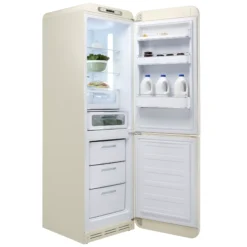 Smeg FAB32RCR5UK_CR 60:40 Freestanding Frost Free Fridge Freezer - Cream