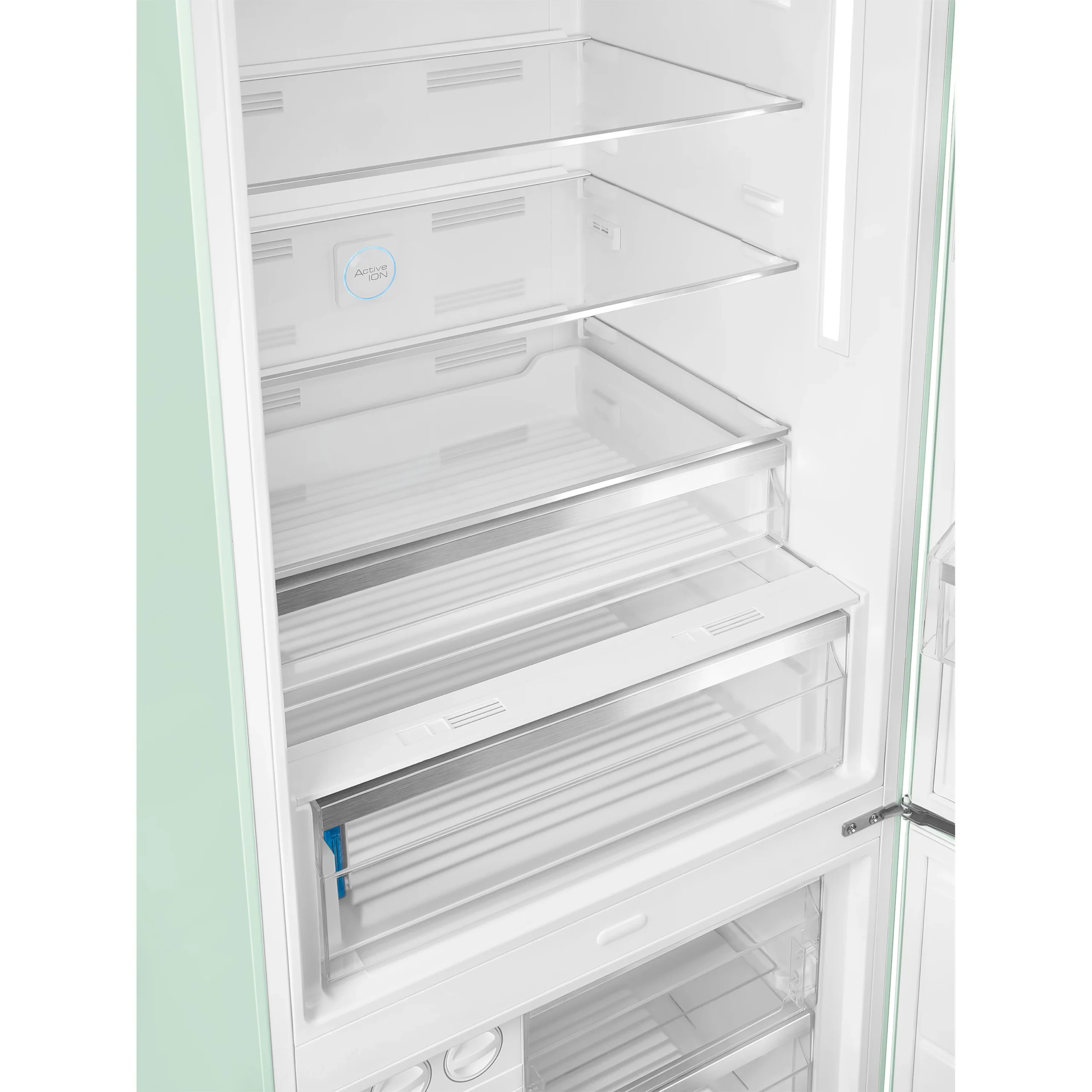 Smeg FAB38RPG5 70:30 Freestanding Frost Free Fridge Freezer - Pastel Green 9 Smeg FAB38RPG5 70:30 Freestanding Frost Free Fridge Freezer - Pastel Green - Image 7