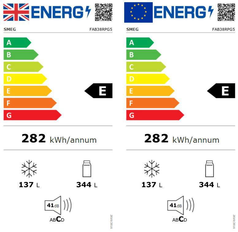 Smeg FAB38RPG5 70:30 Freestanding Frost Free Fridge Freezer - Pastel Green 4 Smeg FAB38RPG5 70:30 Freestanding Frost Free Fridge Freezer - Pastel Green - Image 2