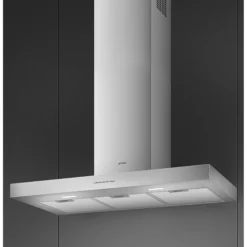 Smeg KBT900XE Stainless Steel Chimney Cooker Hood (W)90cm -Prime Kitchen smeg kbt900xe stainless steel chimney cooker hood w 90cm8017709284503 08i bq