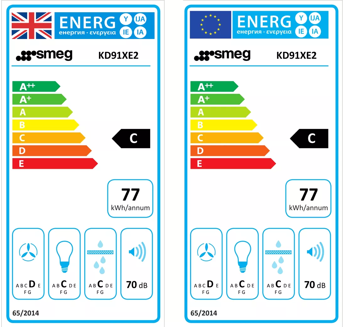 Smeg KD91XE2_SS Metal Chimney Cooker Hood (W)89.8cm - Stainless Steel 4 Smeg KD91XE2_SS Metal Chimney Cooker Hood (W)89.8cm - Stainless Steel - Image 2