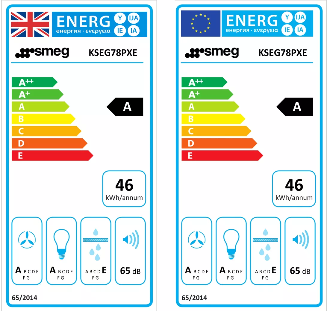 Smeg KSEG78PXE Stainless Steel Canopy Cooker Hood (W)77cm 11 Smeg KSEG78PXE Stainless Steel Canopy Cooker Hood (W)77cm - Image 9