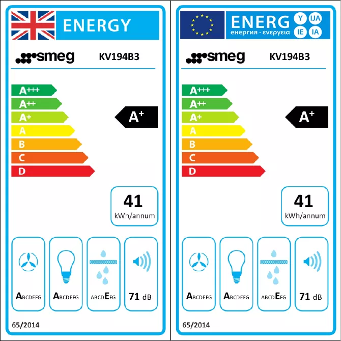 Smeg Linea KV194B3_BK Glass & Metal Chimney Cooker Hood (W)89.5cm - Black 4 Smeg Linea KV194B3_BK Glass & Metal Chimney Cooker Hood (W)89.5cm - Black - Image 2