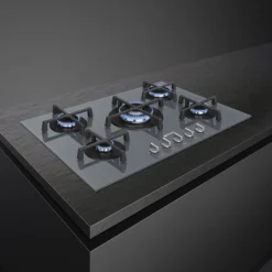 Smeg PV275S 72cm Gas Hob -Prime Kitchen smeg pv275s 72cm gas hob8017709288679 05i bq