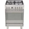 Smeg SUK61MX9 60cm Single Electric & Gas Cooker With Gas Hob 1 Smeg SUK61MX9 60cm Single Electric & Gas Cooker With Gas Hob -Prime Kitchen smeg suk61mx9 60cm single electric gas cooker with gas hob8017709268336 01c bq
