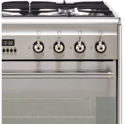 Smeg SUK61MX9 60cm Single Electric & Gas Cooker With Gas Hob -Prime Kitchen smeg suk61mx9 60cm single electric gas cooker with gas hob8017709268336 03c bq
