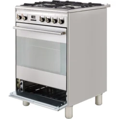 Smeg SUK61MX9 60cm Single Electric & Gas Cooker With Gas Hob -Prime Kitchen smeg suk61mx9 60cm single electric gas cooker with gas hob8017709268336 05c bq