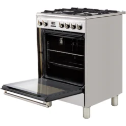 Smeg SUK61MX9 60cm Single Electric & Gas Cooker With Gas Hob -Prime Kitchen smeg suk61mx9 60cm single electric gas cooker with gas hob8017709268336 07c bq