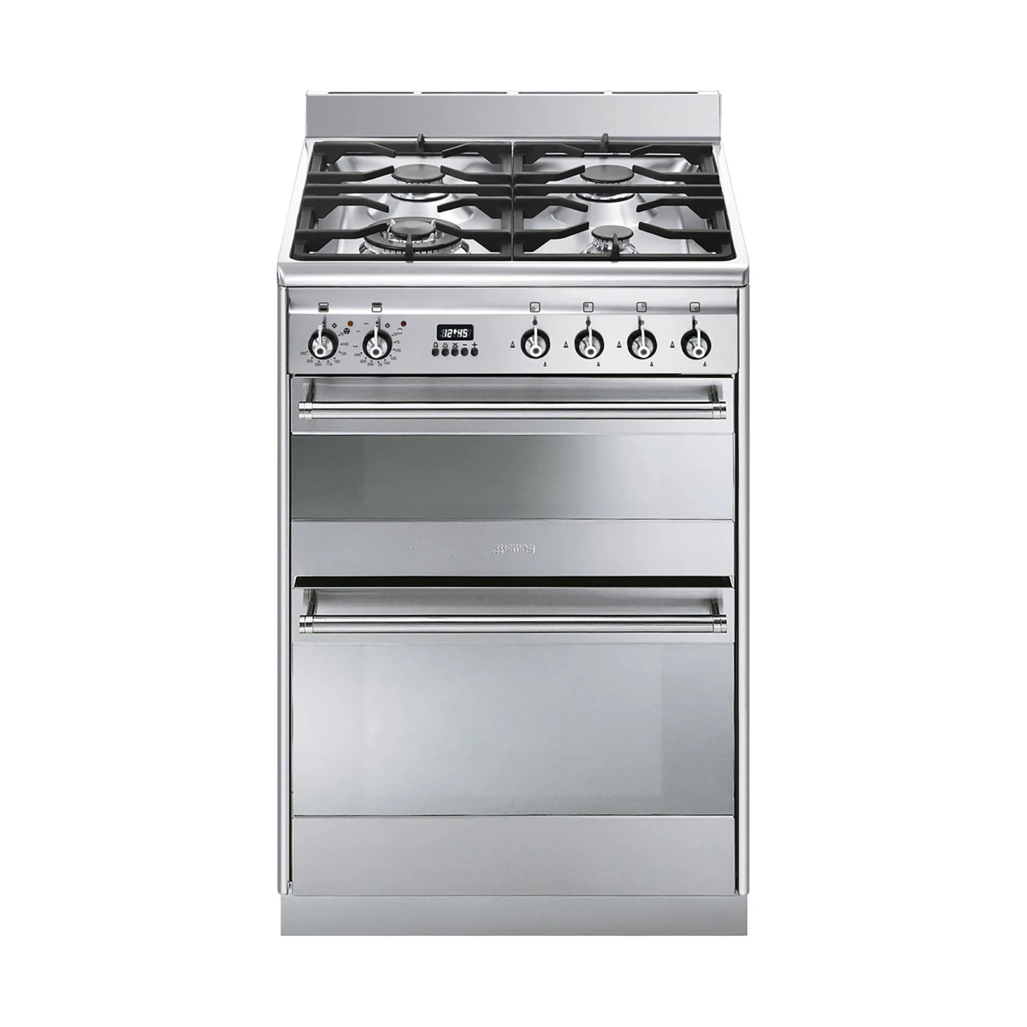 Smeg SUK62MX8_SS 60cm Double Electric & Gas Cooker With Gas Hob - Stainless Steel 3 Smeg SUK62MX8_SS 60cm Double Electric & Gas Cooker With Gas Hob - Stainless Steel