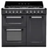 Smeg TR103GR Freestanding Electric & Gas Range Cooker With Gas Hob - Slate Grey 2 Smeg TR103GR Freestanding Electric & Gas Range Cooker With Gas Hob - Slate Grey -Prime Kitchen smeg tr103gr freestanding electric gas range cooker with gas hob slate grey8017709294229 01c bq