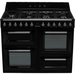 Smeg TR4110BL1 Freestanding Electric & Gas Range Cooker With Gas Hob -Prime Kitchen smeg tr4110bl1 freestanding electric gas range cooker with gas hob8017709176648 03c bq