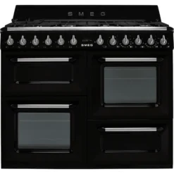 Smeg TR4110BL1 Freestanding Electric & Gas Range Cooker With Gas Hob -Prime Kitchen smeg tr4110bl1 freestanding electric gas range cooker with gas hob8017709176648 06c bq