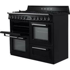 Smeg TR4110BL1 Freestanding Electric & Gas Range Cooker With Gas Hob -Prime Kitchen smeg tr4110bl1 freestanding electric gas range cooker with gas hob8017709176648 09c bq