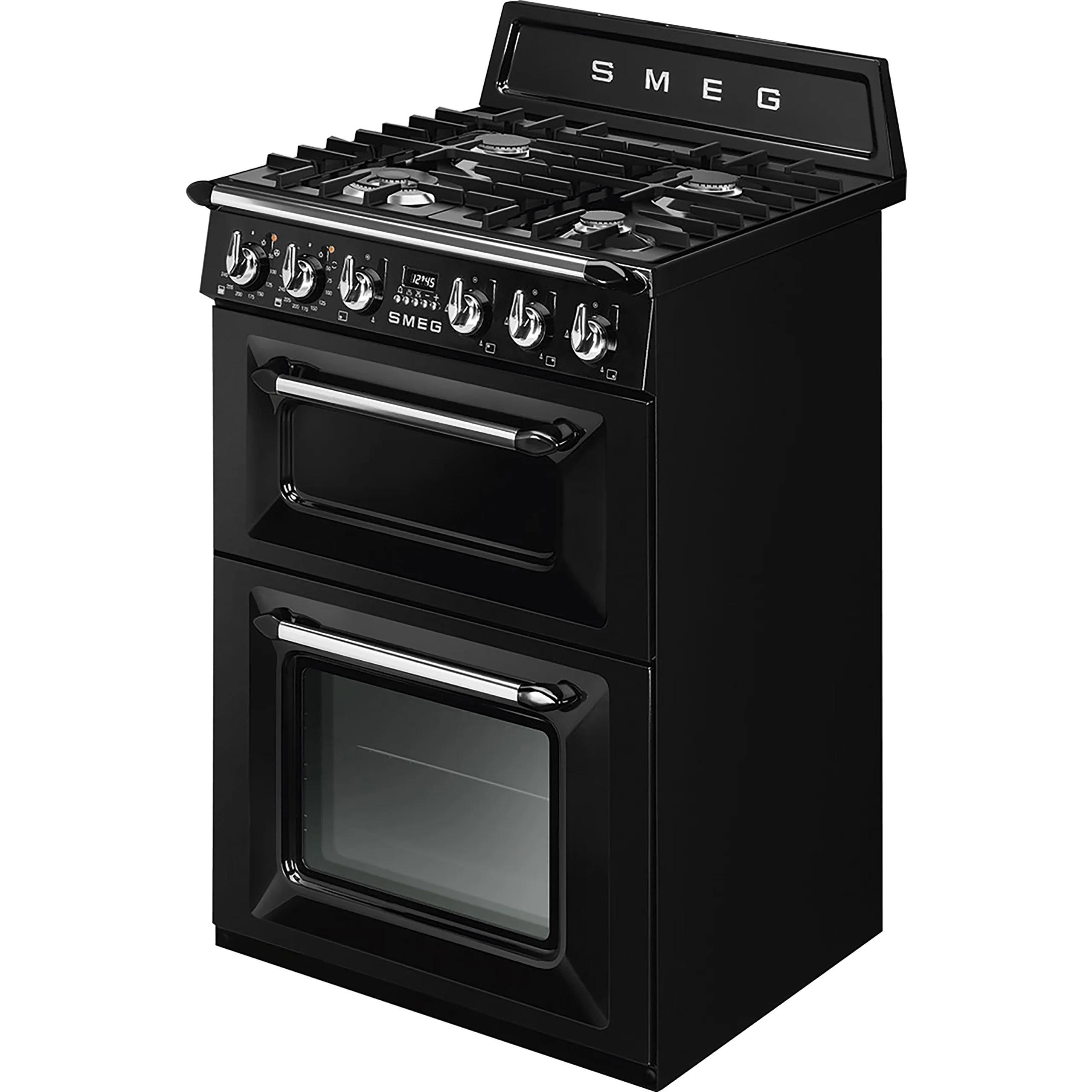 Smeg TR62BL_BK 60cm Double Electric & Gas Cooker With Induction Hob - Black 4 Smeg TR62BL_BK 60cm Double Electric & Gas Cooker With Induction Hob - Black - Image 2