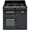 Smeg TR93GR Freestanding Electric & Gas Range Cooker With Gas Hob - Slate Grey -Prime Kitchen smeg tr93gr freestanding electric gas range cooker with gas hob slate grey8017709294243 04c bq