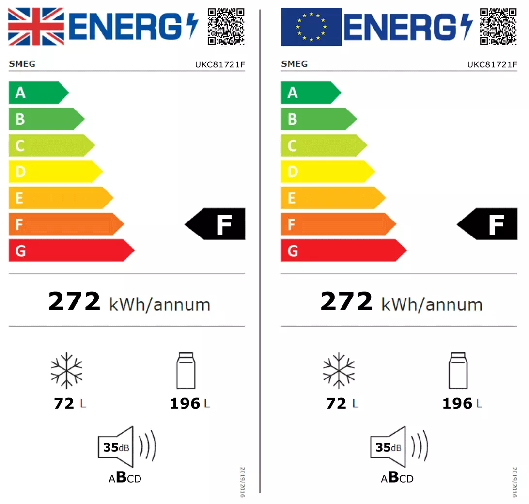 Smeg UKC81721F 70:30 Integrated Frost Free Fridge Freezer - White 9 Smeg UKC81721F 70:30 Integrated Frost Free Fridge Freezer - White - Image 7