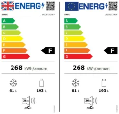 Smeg UKC8173N1F_WH 60:40 Built-in Frost Free Fridge Freezer - White -Prime Kitchen smeg ukc8173n1f wh 60 40 built in frost free fridge freezer white8017709295318 EUP EN