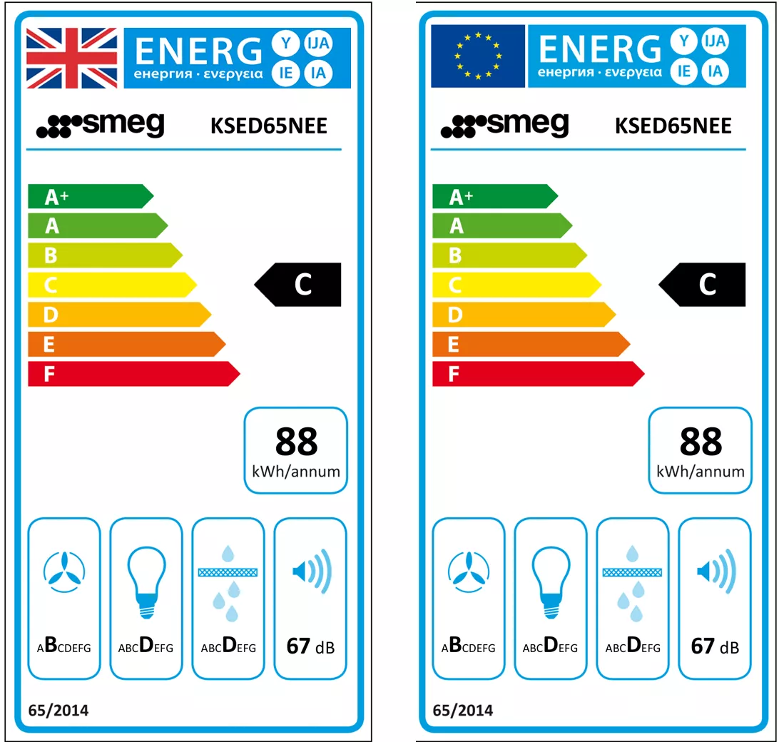 Smeg Victoria KSED65NEE_BK Metal Chimney Cooker Hood (W)60cm - Black 4 Smeg Victoria KSED65NEE_BK Metal Chimney Cooker Hood (W)60cm - Black - Image 2