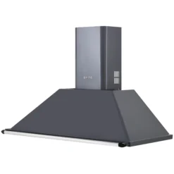 Smeg Victoria KT90GRE_GY Metal Chimney Cooker Hood (W)89.5cm - Grey -Prime Kitchen smeg victoria kt90gre gy metal chimney cooker hood w 89 5cm grey8017709303785 04c bq