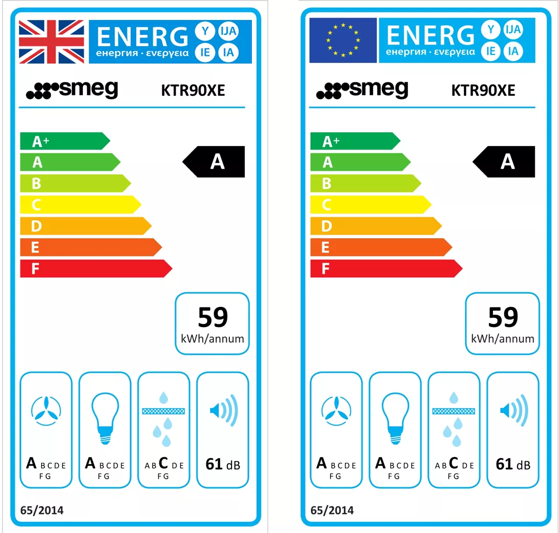 Smeg Victoria KTR90XE_SS Metal Chimney Cooker Hood (W)89.5cm - Stainless Steel 4 Smeg Victoria KTR90XE_SS Metal Chimney Cooker Hood (W)89.5cm - Stainless Steel - Image 2