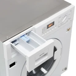 Smeg WMI147C 7kg Built-in 1400rpm Washing Machine - White -Prime Kitchen smeg wmi147c 7kg built in 1400rpm washing machine white8017709302825 04c bq