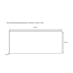 Splashwall Alloy Brown Moroccan Tile Mosaic Aluminium Splashback, (H)750mm (W)2440mm (T)4mm -Prime Kitchen splashwall alloy brown moroccan tile mosaic aluminium splashback h 750mm w 2440mm t 4mm5060699097632 03c