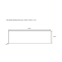 Splashwall Alloy Brown Walnut Geometric Aluminium Splashback, (H)600mm (W)2440mm (T)4mm -Prime Kitchen splashwall alloy brown walnut geometric aluminium splashback h 600mm w 2440mm t 4mm5060699098004 03c