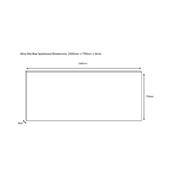 Splashwall Alloy Brown Walnut Geometric Aluminium Splashback, (H)750mm (W)2440mm (T)4mm -Prime Kitchen splashwall alloy brown walnut geometric aluminium splashback h 750mm w 2440mm t 4mm5060699097991 03c