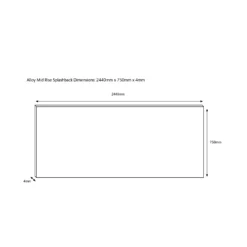 Splashwall Alloy Grey Classic Pattern Mosaic Aluminium Splashback, (H)750mm (W)2440mm (T)4mm 7 Splashwall Alloy Grey Classic Pattern Mosaic Aluminium Splashback, (H)750mm (W)2440mm (T)4mm -Prime Kitchen splashwall alloy grey classic pattern mosaic aluminium splashback h 750mm w 2440mm t 4mm5060699097878 03c