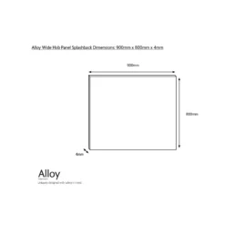 Splashwall Alloy Grey Classic Pattern Mosaic Aluminium Splashback, (H)800mm (W)900mm (T)4mm -Prime Kitchen splashwall alloy grey classic pattern mosaic aluminium splashback h 800mm w 900mm t 4mm5060699097892 03c