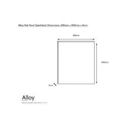 Splashwall Alloy Grey Stellate Blush Geometric Aluminium Splashback, (H)800mm (W)600mm (T)4mm -Prime Kitchen splashwall alloy grey stellate blush geometric aluminium splashback h 800mm w 600mm t 4mm5060699097946 03c