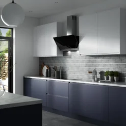 Splashwall Alloy Grey Subway Pattern Aluminium Splashback, (H)800mm (W)600mm (T)4mm -Prime Kitchen splashwall alloy grey subway pattern aluminium splashback h 800mm w 600mm t 4mm5060699097700 01c
