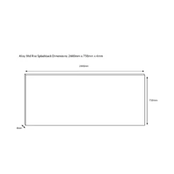 Splashwall Alloy Grey Urban Cluster Concrete Effect Aluminium Splashback, (H)750mm (W)2440mm (T)4mm 7 Splashwall Alloy Grey Urban Cluster Concrete Effect Aluminium Splashback, (H)750mm (W)2440mm (T)4mm -Prime Kitchen splashwall alloy grey urban cluster concrete effect aluminium splashback h 750mm w 2440mm t 4mm5060699097953 03c